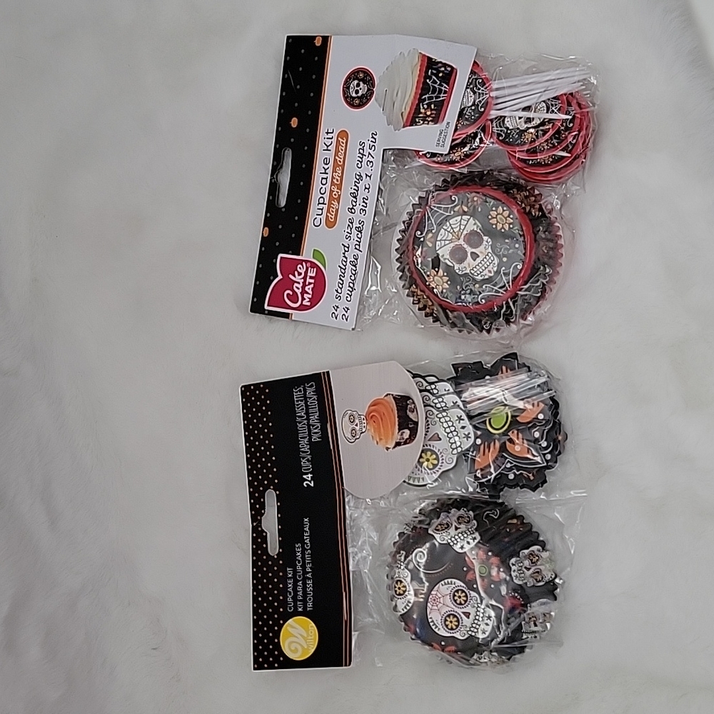 Sugar Skull Cupcake Kit  (2 Kits)